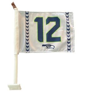 NEW Seahawks Double Sided Car Window Flag
